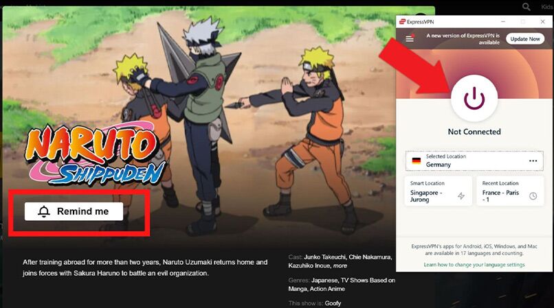 Naruto shippuden 2025 streaming netflix